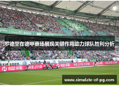 罗德里在德甲赛场展现关键作用助力球队胜利分析 罗德里在德甲赛场展现关键作用助力球队胜利分析